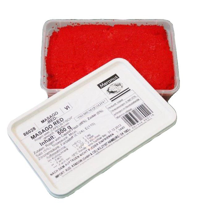 多春鱼子 (红) 证书 500g | Masago Red 500g