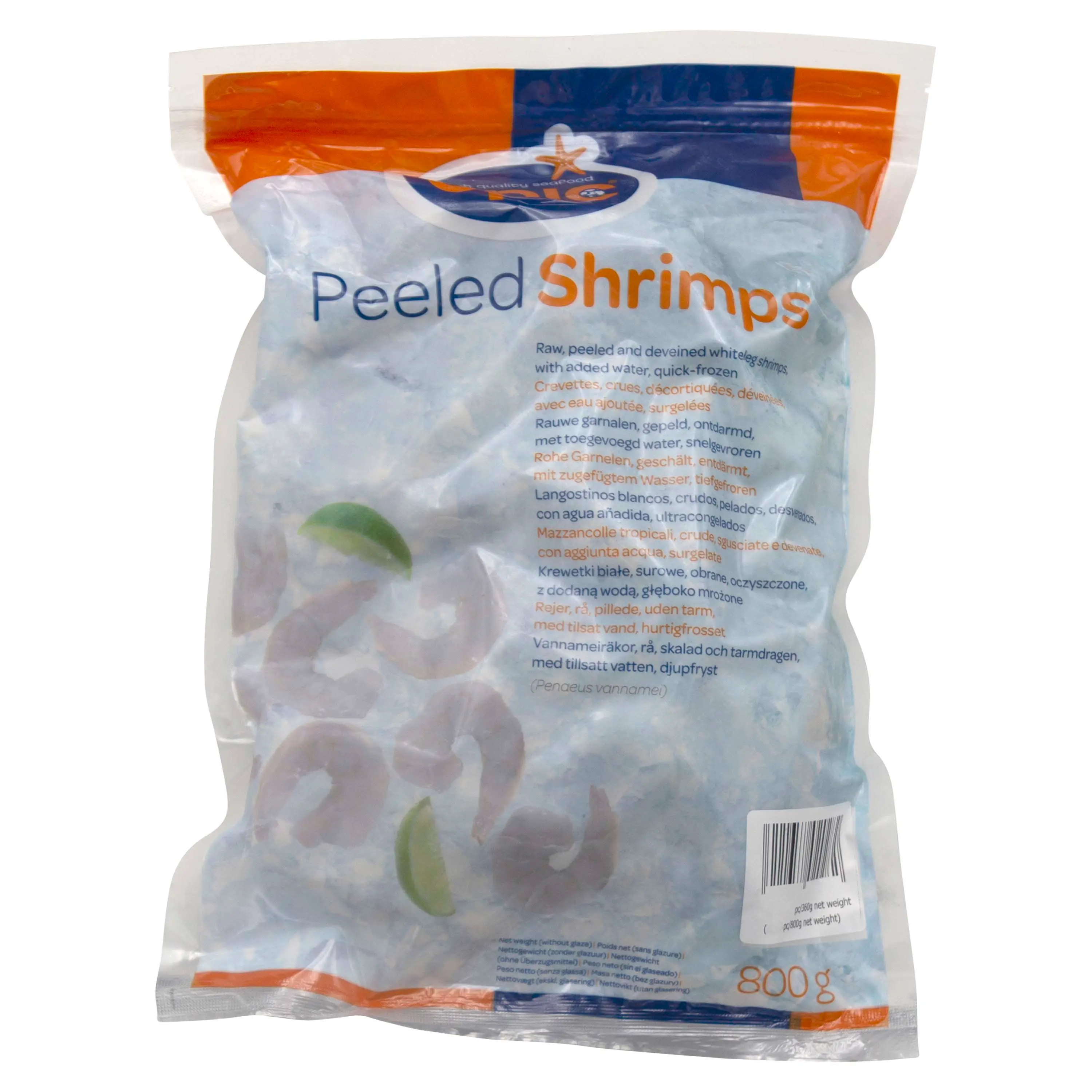 EPIC 26/30 Vannamei Shrimps Raw & Peeled 800g | EPIC 26/30 PD 白虾虾仁 800g