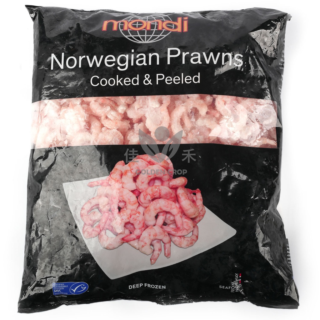 Mondi Peel Cooked Shrimp 200-300 2.5kg(2kg) | Mondi 证书 熟虾仁 200-300 2.5kg(2kg)