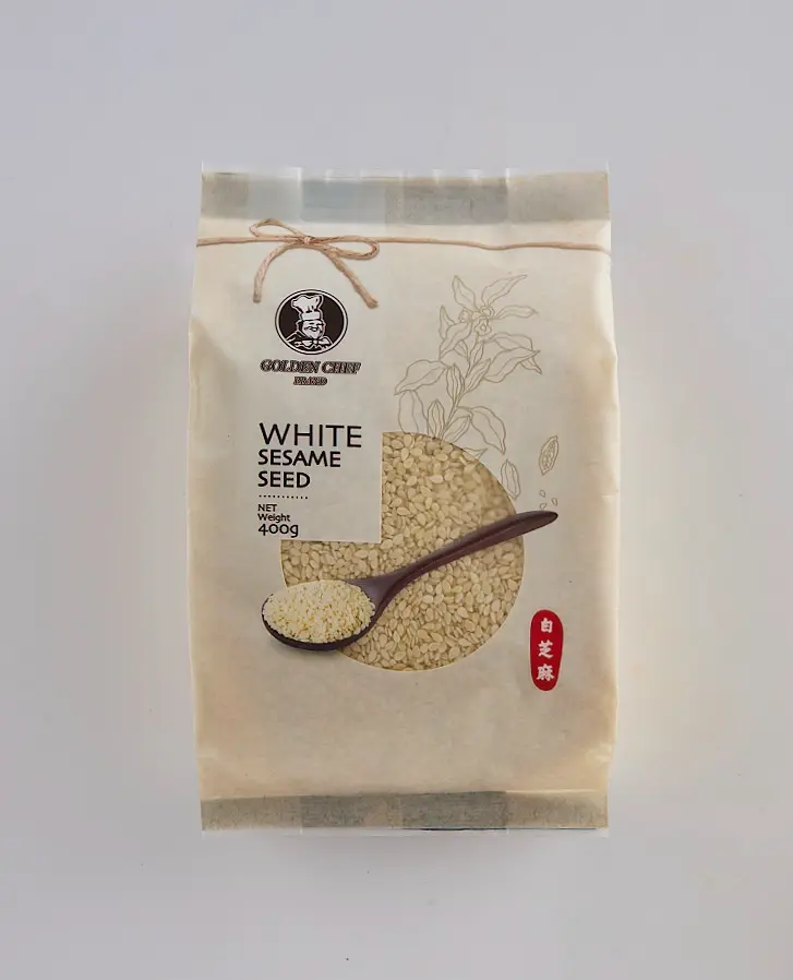 GOLDEN CHEF 白芝麻 生 400g | GOLDEN CHEF White Sesame Seed Raw 400g
