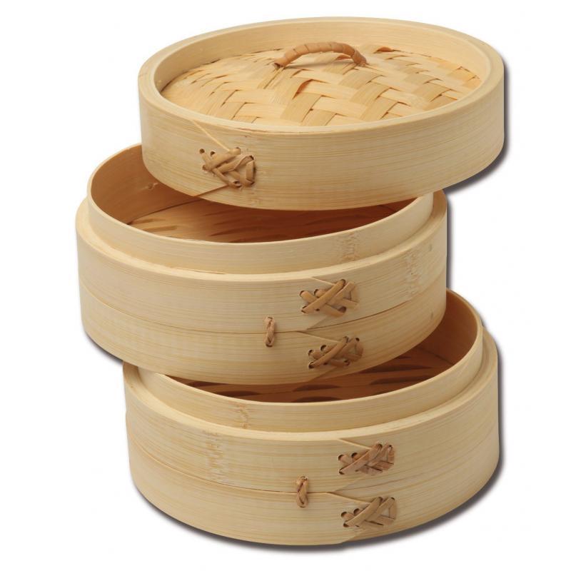 竹蒸笼8''/ 20,32cm 盖 |  Bamboo Steamer 8''/20,32 cm Lid