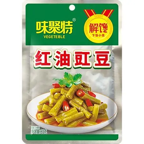 WEIJUTE Cowpea Vegetable Spicy 80g | 味聚特 红油豇豆 80g