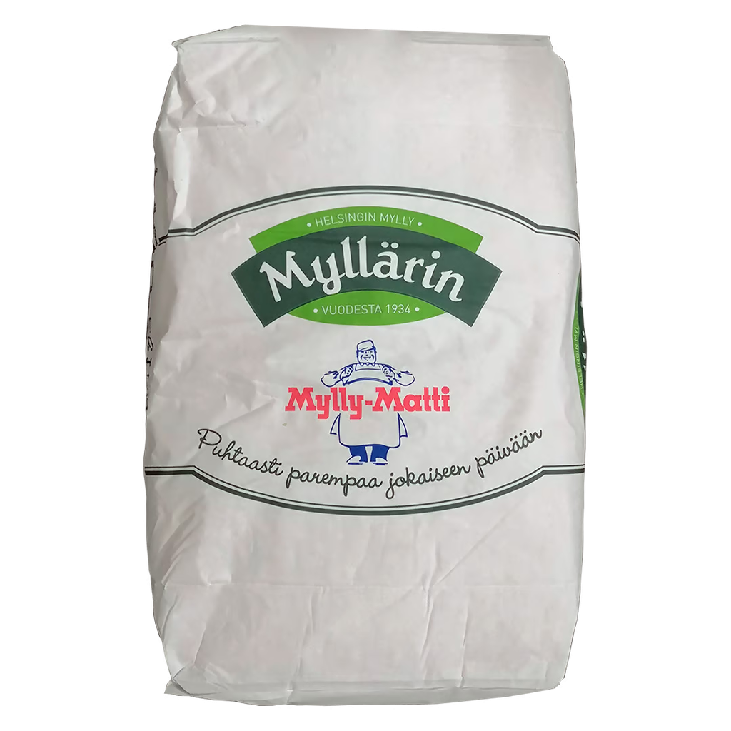  1020 HELSINGIN MYLLY 面粉 20kg | HELSINGIN MYLLY 1020 Leipuri Puolikarkea Vehnäjauho Wheat Flour 20Kg