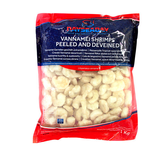 Dayseaday Raaka & kuoritut katkaravut 51/60 800g | Dayseaday 白虾虾仁 51/60 800g