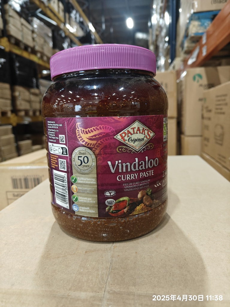 PATAKS Vindaloo Curry Paste 2.3 KG |  PATAKS 溫多璐咖哩醬 2.3 KG