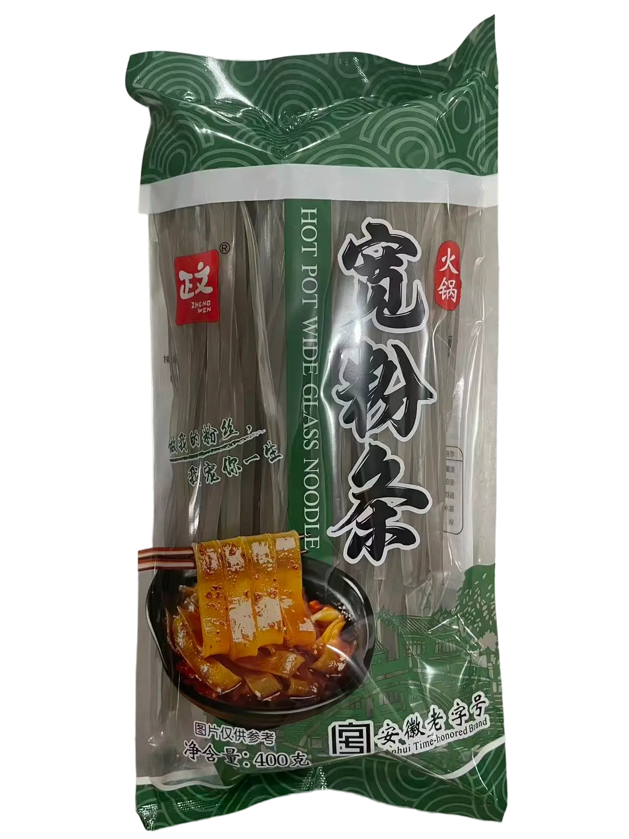 ZW Sweet Potato Noodle Wide 400g | 正文 红薯小宽粉 400g