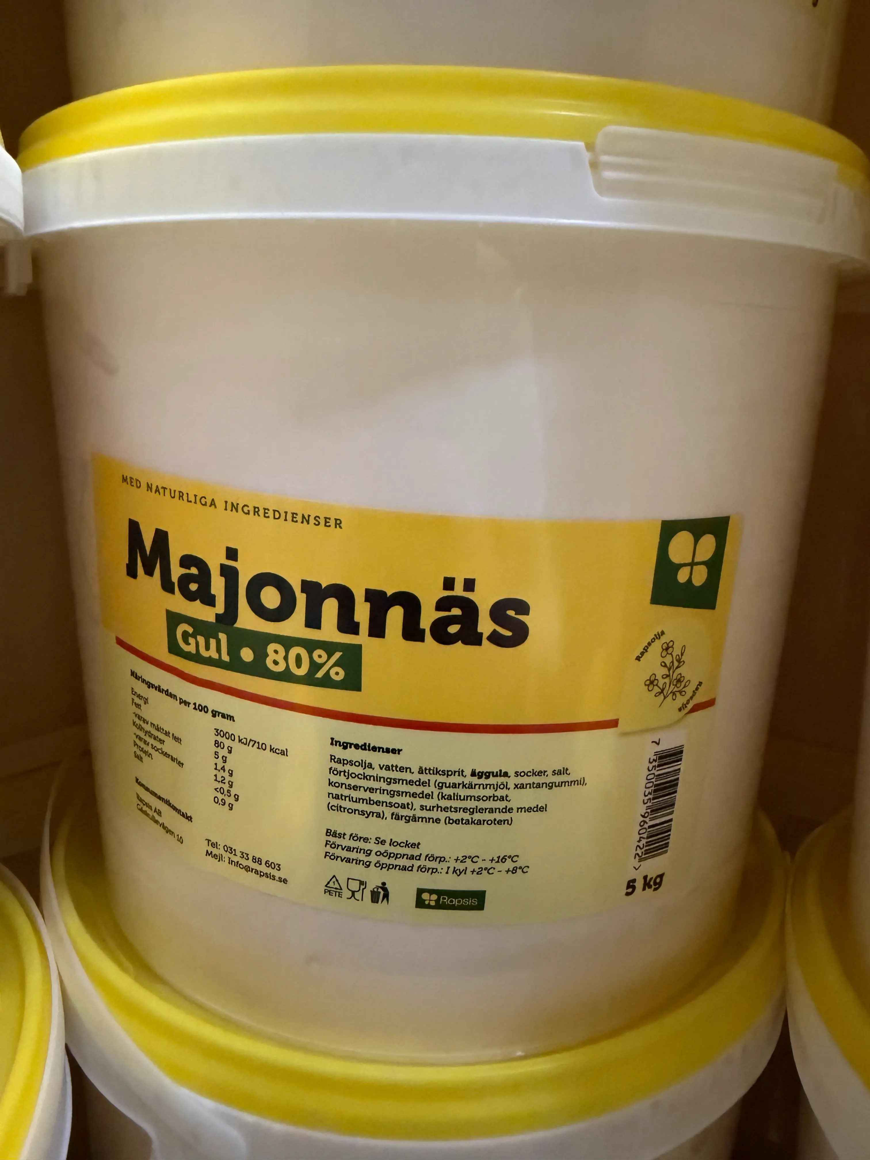 Rapsis Golden Blend Mayonnaise 5KG | Rapsis Golden Blend 蛋黄酱 5KG/桶