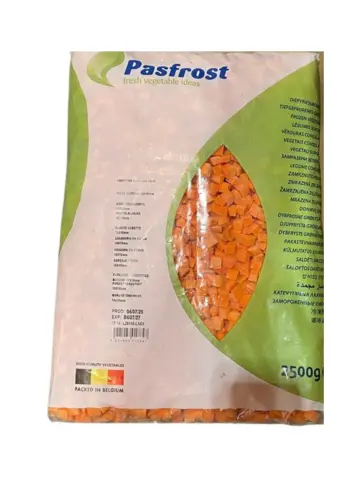 FROZEN Carrot Cube 2.5kg | 冷冻胡萝卜粒 2.5kg