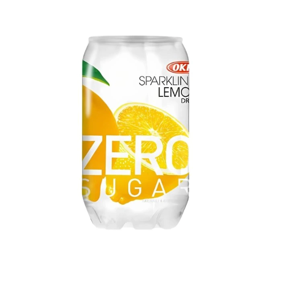 OKF sokeriton hiilihapotettu juoma, sitruunan maku 350ml｜OKF 零糖气泡水 柠檬味 350ml