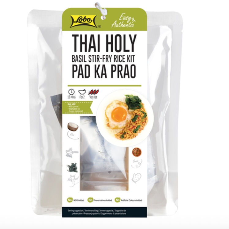 LOBO aterianvalmiste, pad kra pao -riisi 322 g| LOBO 泰式打抛饭料理包 322g