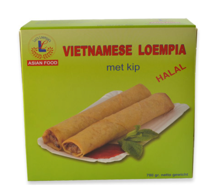 LUC'S LOEMPIA Vietnamese Chicken Spring Rolls Halal 780g | LUC'S LOEMPIA 越南鸡肉春卷 清真 780g