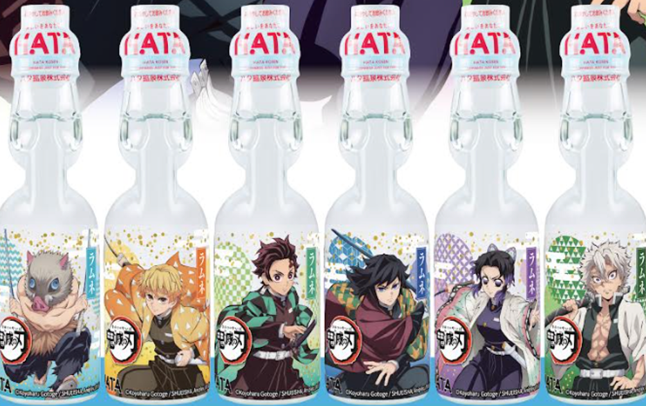 HATA Ramune Original Flavor Demon Slayer Design 200ml | 日本 HATA 弹珠饮料 原味 鬼灭之刃限定 200ml 