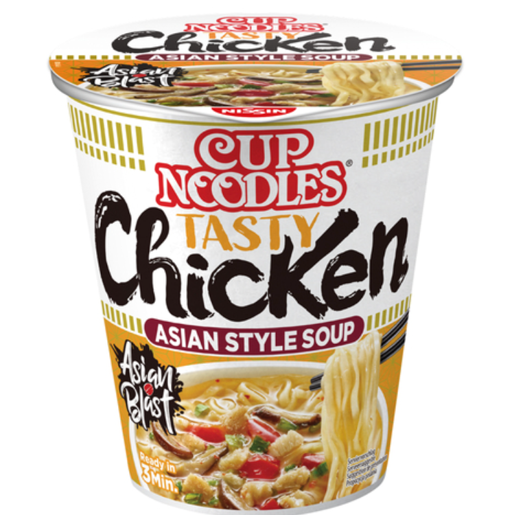 Nissin Pikanuudeli, Inkivääri-Kanamaku Kupissa 63 g | Nissin 方便面 姜味鸡汤味 杯面 63g
