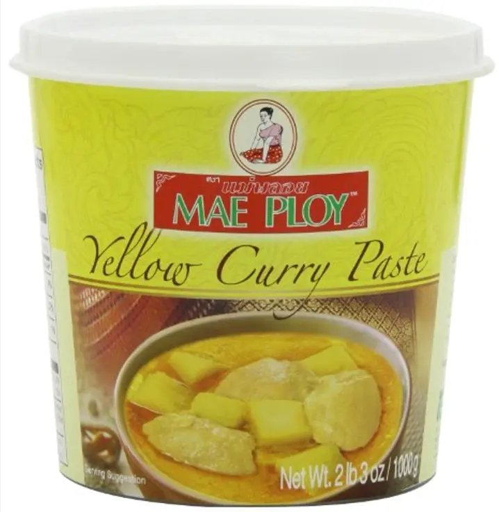 Mae Ploy Keltainen Currytahna 1 kg | Mae Ploy 黄咖喱酱 1kg 