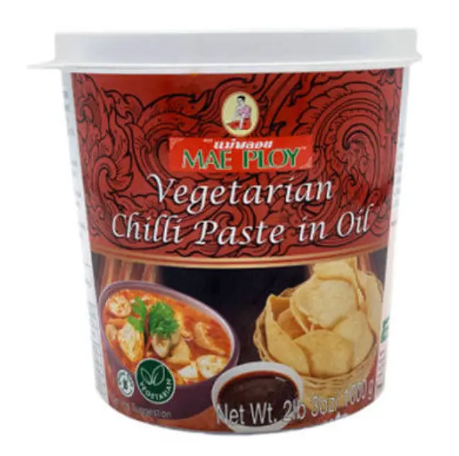 Mae Ploy 油泼辣椒酱 素 1kg | Mae Ploy Chili Paste In Oil Vegan 1kg