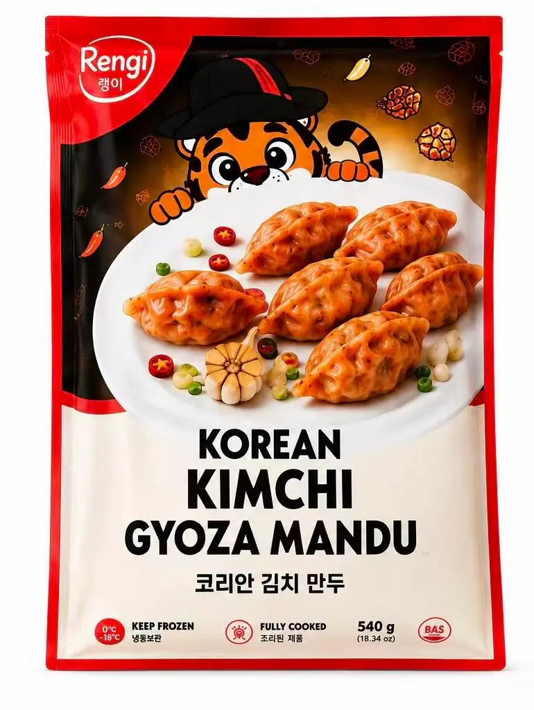 RENGI STREETFOOD Mandu Gyoza Kimchi Maku 595 g | RENGI STREETFOOD 韩式饺子 泡菜味 595g