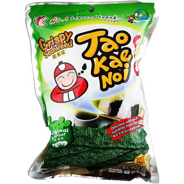 TAOKAENOI Crispy Seaweed Original Flavor 32g | 小老板 紫菜零食 原味 32g