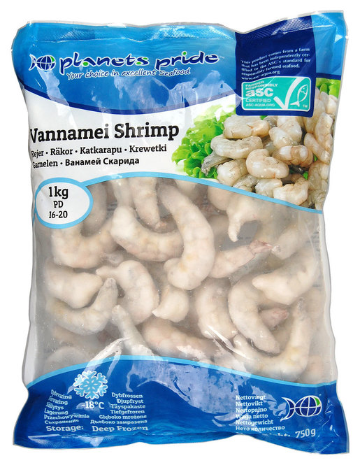 PLANETS PRIDE Vannamei Shrimp PD 16/20 750g | PP 证书 白虾虾仁 16/20 750g