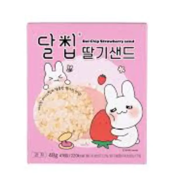DalChip 夹心饼干 草莓味 48g | DalChip Sandwich Cookie Strawberry Flavor 48g