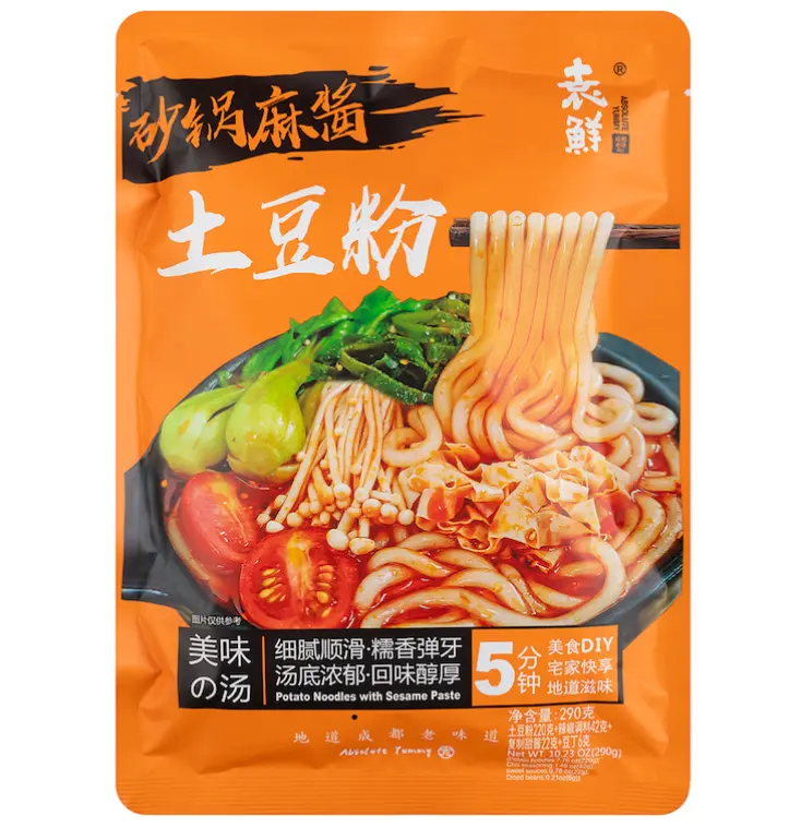 袁鲜 砂锅麻酱土豆粉 290g | Yuanxian Clay Pot Potato Noodles with Sesame Sauce 290g