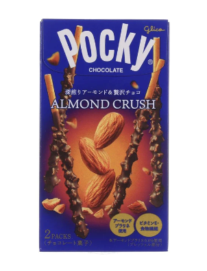 Glico Pocky Mantelimurskan makuiset keksitikut 46.2g | 百奇 巧克力棒 杏仁味 46.2g