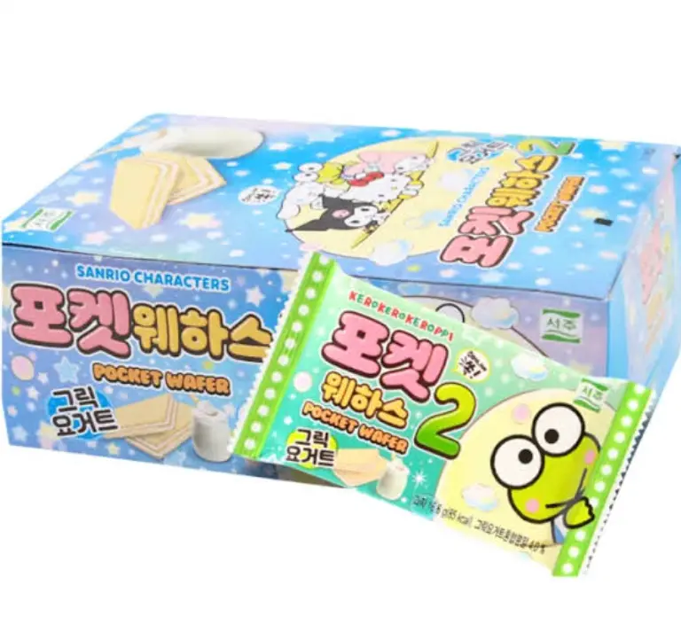 Seoju Sanrio Pocket Wafers Greek Yogurt Flavor 16.6g | Seoju Sanrio 口袋威化饼干 希腊酸奶味 16.6g