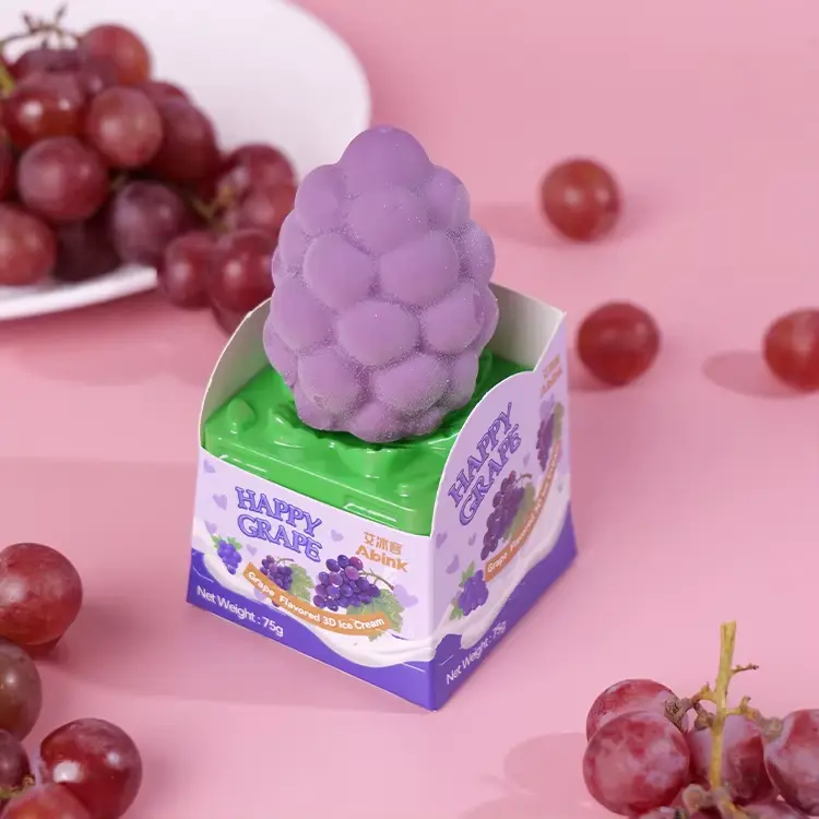 DingFeng 3D Ice Cream Grape Flavor 75g | 鼎丰 3D立体冰淇淋 葡萄味 75g