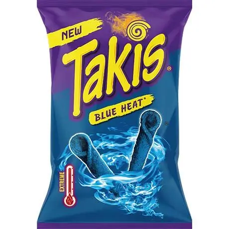 TAKIS Blue Heat Corn Snack Hot Chilli & Lime Flavor 100g | TAKIS Blue Heat 玉米卷脆片 特辣辣椒青柠味 100g